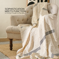 100% Organic Cotton Premium Throws - Almond