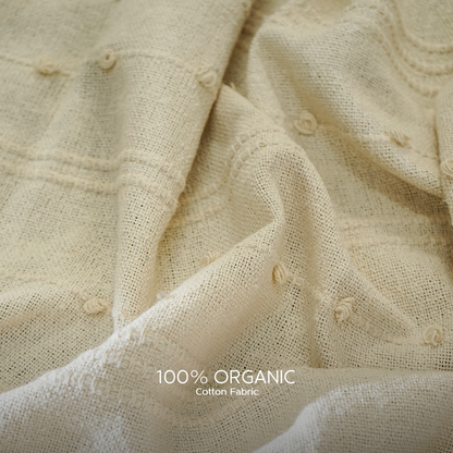 100% Organic Cotton Premium Throws - Cream