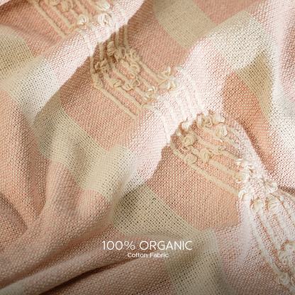 100% Organic Cotton Premium Throws - Pink