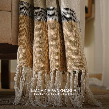 100% Organic Cotton Premium Throws - Almond