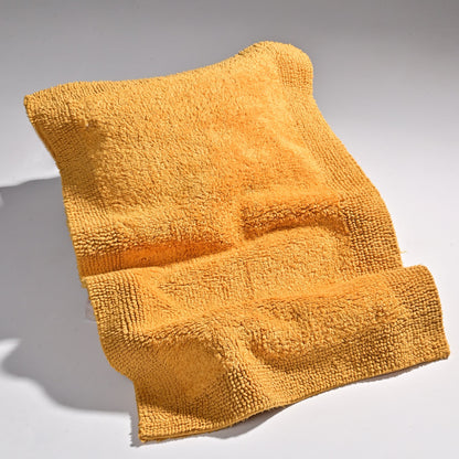 100% Organic Cotton Reversible Bath Rug - Saffron