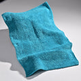 100% Organic Cotton Reversible Bath Rug - Cyan