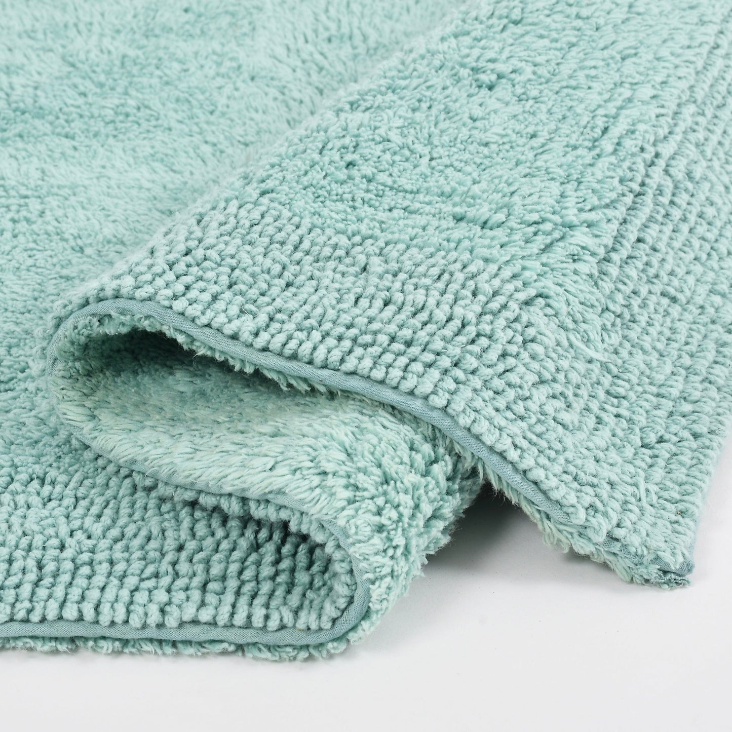 100% Organic Cotton Reversible Bath Rug - Lagoon