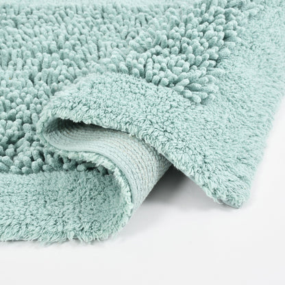 100% Organic Cotton Twisted Bath Rug - Lagoon