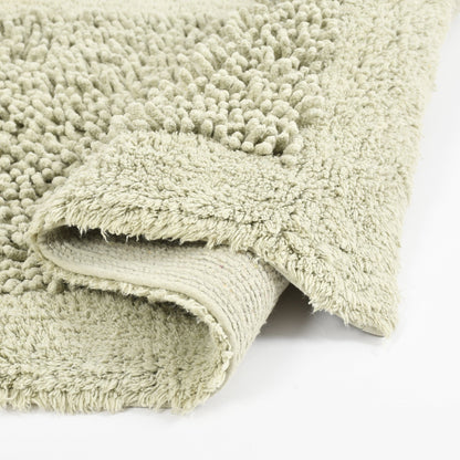 100% Organic Cotton Twisted Bath Rug - Moss