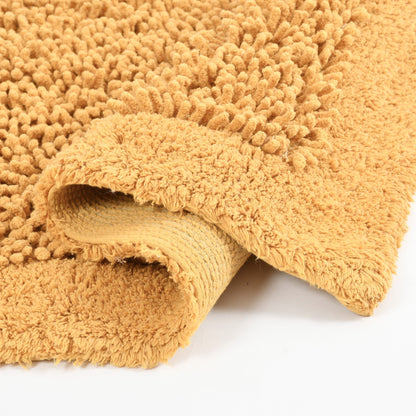 100% Organic Cotton Twisted Bath Rug - Saffron